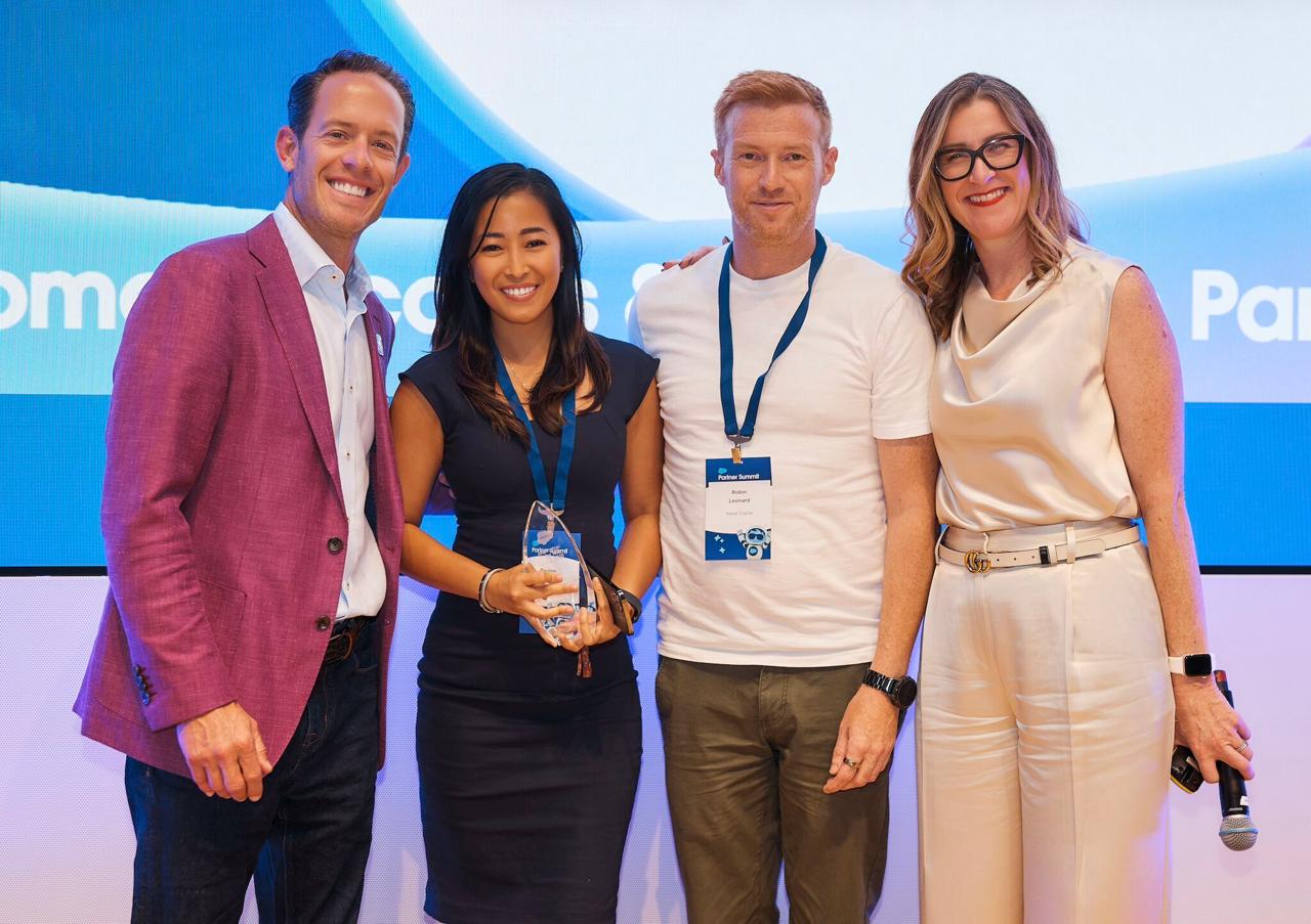 Salesforce Partner of the Year award presentation