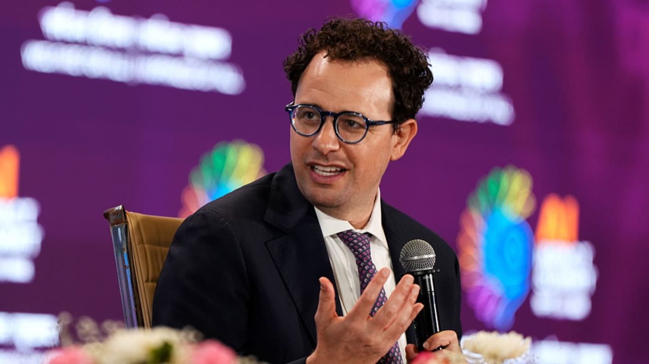 An Anthropic leader speaking at a panel